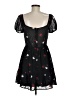 Francesca's 100% Polyester Hearts Black Casual Dress Size M - photo 2