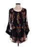 Daniel Rainn 100% Polyester Black 3/4 Sleeve Blouse Size M - photo 1
