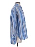 Odille Stripes Blue Long Sleeve Button-Down Shirt Size 4 - photo 4