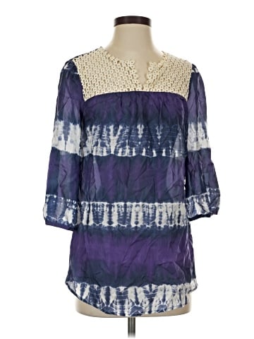 Calypso St. Barth 3/4 Sleeve Silk Top (view 1)