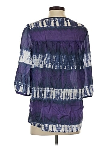 Calypso St. Barth 3/4 Sleeve Silk Top (view 2)