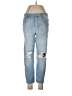 Topshop 100% Cotton Color Block Blue Jeans Size 30 waist - photo 1