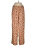Flax 100% Rayon Print Orange Casual Pants Size 6 (S) - photo 1