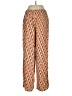 Flax 100% Rayon Print Orange Casual Pants Size 6 (S) - photo 2