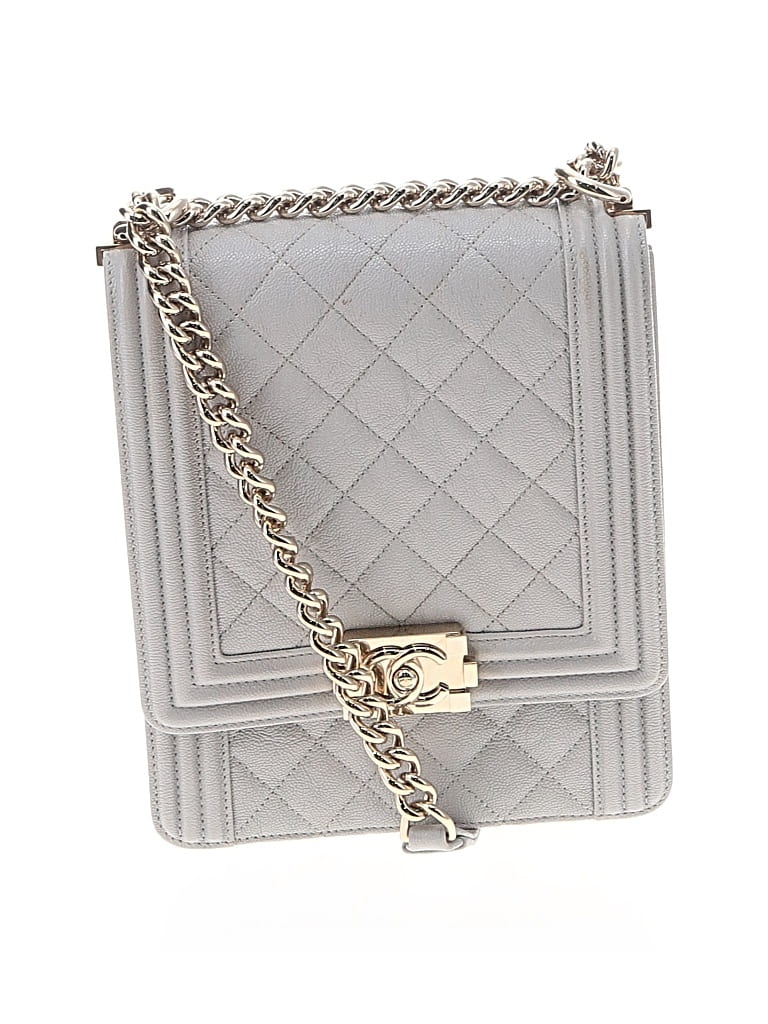 Chanel Boy Bag, Grey Quilted