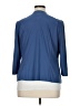 Alex Evenings 100% Polyester Blue Blazer Size 16 - photo 2