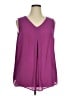 Catherines 100% Polyester Purple Sleeveless Blouse Size 14 -16W - photo 1