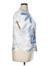Sioni Silver Short Sleeve Blouse Size XL - photo 4