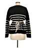 Vince. 100% Cashmere Stripes Black Cashmere Pullover Sweater Size M - photo 2