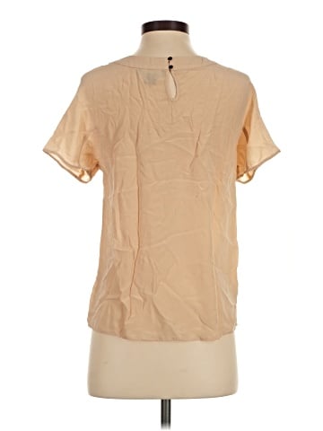 Lie Short Sleeve Silk Top (view 2)