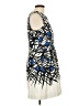 Milly Graphic Blue Cocktail Dress Size 12 - photo 4