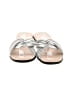 Ecco 100% Leather Silver White Sandals Size EU 40 - photo 2