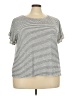 Max Studio Silver Short Sleeve Top Size 3X - photo 1