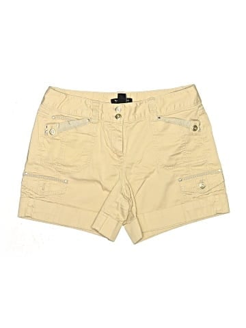 White House Black Market Khaki Shorts (view 1)