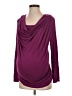 Everly Grey Burgundy Long Sleeve Top Size S - photo 1