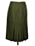 ETRO Solid Green Wool Skirt Size EU (IT) 40 / US 4 - photo 2