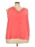 Cato 100% Polyester Orange Sleeveless Blouse Size 22 - photo 1
