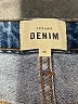 Sézane Chevron-herringbone Blue Jeans Size XL - photo 7