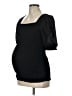 A Pea in the Pod 100% Polyester Black 3/4 Sleeve Top Size Lg Maternity - photo 1