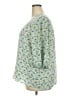 Rose + Olive 100% Polyester Teal 3/4 Sleeve Blouse Size 2X - photo 5
