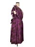 Attention Print Purple Cocktail Dress Size XL - photo 4