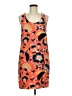 J.Crew 100% Silk Print Orange Casual Dress Size 8 - photo 1