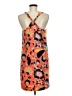 J.Crew 100% Silk Print Orange Casual Dress Size 8 - photo 2