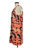 J.Crew 100% Silk Print Orange Casual Dress Size 8 - photo 5