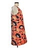 J.Crew 100% Silk Print Orange Casual Dress Size 8 - photo 4