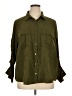 Old Navy Green 3/4 Sleeve Button-Down Shirt Size XL - photo 1