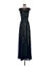 Theia 100% Polyester Blue Cocktail Dress Size M (estimated) - photo 1