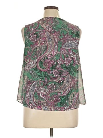 Roz & Ali Sleeveless Blouse (view 2)