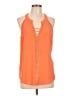 Bebe Orange Sleeveless Blouse Size L - photo 1