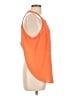 Bebe Orange Sleeveless Blouse Size L - photo 4