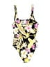 Volcom Floral Yellow One Piece Swimsuit Size M - photo 2