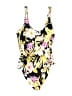 Volcom Floral Yellow One Piece Swimsuit Size M - photo 1
