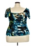 Lily Teal Short Sleeve Top Size S - photo 1