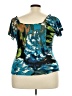 Lily Teal Short Sleeve Top Size S - photo 2