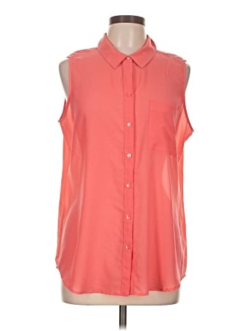 Liz Claiborne Sleeveless Button-Down Shirt (view 1)
