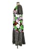 Topshop 100% Polyester Print Gray Casual Dress Size 14 - photo 5