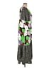 Topshop 100% Polyester Print Gray Casual Dress Size 14 - photo 4