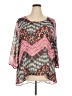 Moa Moa 100% Polyester Pink 3/4 Sleeve Blouse Size 2X - photo 1