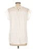 Daniel Rainn 100% Rayon Ivory Short Sleeve Blouse Size L - photo 2