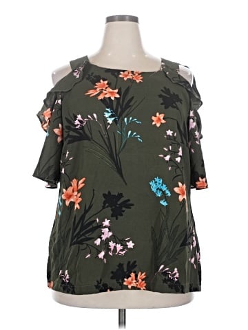 City Chic Short Sleeve Blouse (view 1)