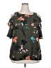 City Chic Green Short Sleeve Blouse Size 18 Plus (M) - photo 1