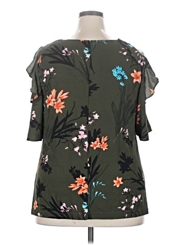 City Chic Short Sleeve Blouse (view 2)