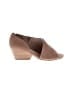 Eileen Fisher 100% Leather Brown Heels Size 7 1/2 - photo 1