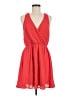 Lush 100% Polyester Solid Red Casual Dress Size M - photo 1