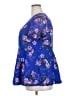 Torrid 100% Polyester Blue Short Sleeve Blouse Size 2X Plus (2) - photo 5
