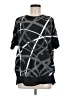 MICHAEL Michael Kors 100% Polyester Black Short Sleeve Top Size M - photo 1